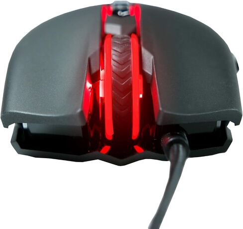 BLOODY SP80 Optical Switch Gaming Mouse - Fastest Mouse Switch in Gaming - Enthusiast Grade Gaming Sensor - 8 Programmable Buttons - Non-Slip Rubberized Texture - Black - 12,000 FPS in Saudi Arabia