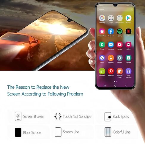 Screen Replacement for Xiaomi CC9E/Xiaomi Mi A3 M1906F9SH M1906F9SI LCD Display AMOLED Touch Screen Digitizer Glass Full Assembly with Repair Tools in Saudi Arabia