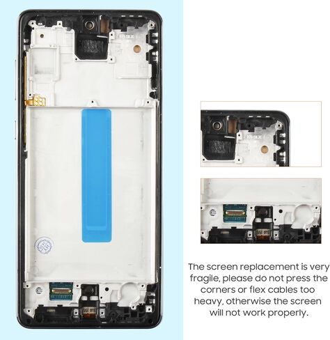 لهاتف Samsung Galaxy A73 5G شاشة بديلة A736 LCD A736B A736B/DS مجموعة محول رقمي لشاشة تعمل باللمس مع أدوات إصلاح (بدون وظيفة بصمة الإصبع، Incell) in Saudi Arabia
