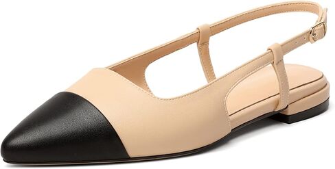 Mettesally Women's Pointed Toe Ballet Flat Shoes Cap Toe Classic Ballet Flats Walking Shoes Casual Formal Slip-On Flat Dress Shoes in Saudi Arabia