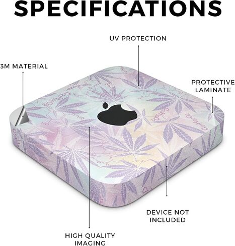 Glossy Glitter Skin Compatible with Apple Mac Mini M2 Pro (2023) - Night Sky - Premium 3M Vinyl Protective Wrap Decal Cover - Easy to Apply | Crafted in The USA by MightySkins in Kuwait
