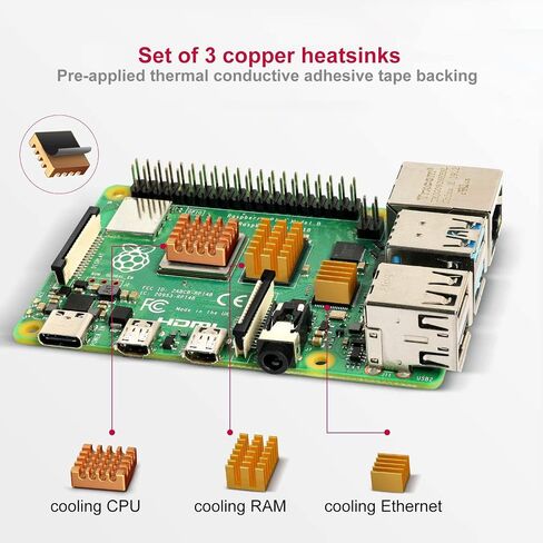 MarsKit Raspberry Pi 4 Model B Starter Kit-128GB Edition/Raspberry Pi 4 Mddel B (8GB RAM) /Raspberry Pi OS Pre-Installed in Saudi Arabia