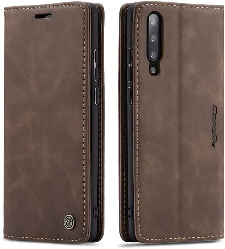 Samsung Galaxy A50 Case,Samsung Galaxy A50 Wallet Case Cover,Magnetic Stand Flip Protective Cover Book Style Leather Flip Cover Durable Shockproof Protective Cover for Samsung Galaxy A50(Black) in Saudi Arabia