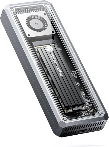 حاوية Yottamaster M.2 NVMe، حاوية M.2 NVMe بسرعة 40 جيجابت في الثانية مع مروحة تبريد لمفتاح NVMe PCIe M-Key in Saudi Arabia