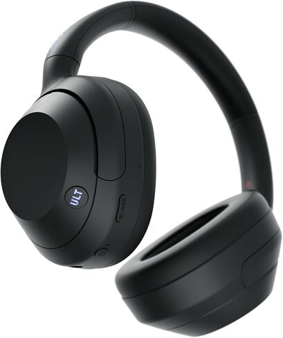 سماعات رأس سوني ULT WEAR فوق الأذن اللاسلكية المانعة للضوضاء مع صوت ULT، صوت جهير هائل، جودة مكالمات واضحة، عمر بطارية يصل إلى 30 ساعة، مساعد Alexa وGoogle، IOS وAndroid (أبيض فاتح) in Saudi Arabia