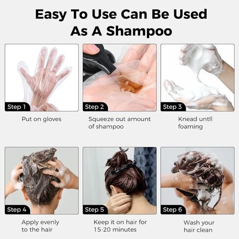 Dark Brown Hair Dye Shampoo for Gray Hair, 3 in 1 Hair Color Shampoo for Women & Men, Color Shampoo Hair Dye in Minutes in Saudi Arabia
