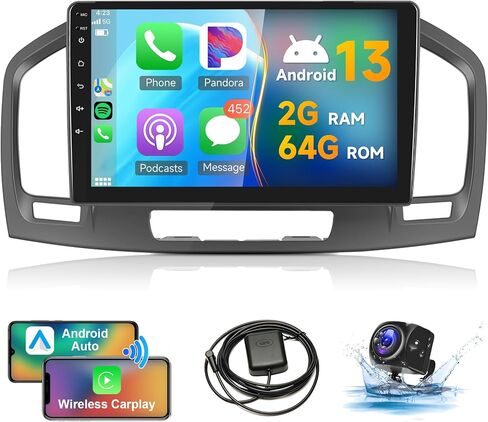 2G 64G Android Car Stereo Radio for Buick Regal 2009-2013/Opel Insignia 2008-2013 CarPlay, Rimoody 9 Inch Touch Screen Android Auto Mirror Link Bluetooth FM/RDS GPS WiFi HiFi SWC Backup Camera in Saudi Arabia