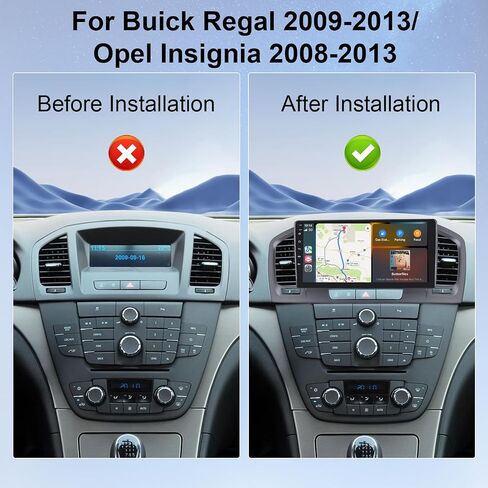 2G 64G Android Car Stereo Radio for Buick Regal 2009-2013/Opel Insignia 2008-2013 CarPlay, Rimoody 9 Inch Touch Screen Android Auto Mirror Link Bluetooth FM/RDS GPS WiFi HiFi SWC Backup Camera in Saudi Arabia