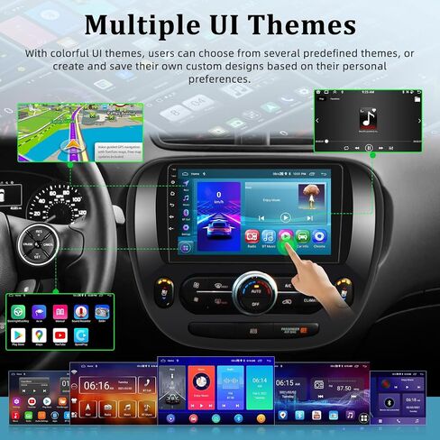 [2+64G] Car Radio for Kia Soul 2014-2019 with Wireless Carplay and Android Auto - 9 Inch Touchscreen Android 13 Car Stereo - Multiple UI/GPS Navigation/WiFi + AHD Backup Camera in Saudi Arabia