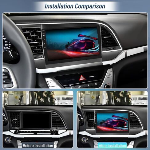 Android 13 Car Stereo for Hyundai Elantra 2015-2018 with Apple Carplay Android Auto,9'' HD Touchscreen Car Radio with WiFi,GPS Navigation,Bluetooth,FM/RDS Radio,SWC,Daul USB,HiFi+Backup Camera in Saudi Arabia