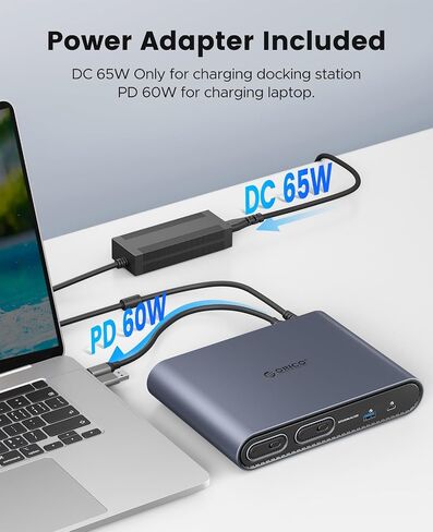 موزع ORICO USB C مع حاوية M.2، محطة إرساء USB C 10 في 1 تناسب M.2 NVMe/SATA، 10 جيجابت في الثانية USB-A، 10 جيجابت في الثانية USB-C، 4K@60 هرتز HDMI، إيثرنت، مقبس صوت 3.5 مم in Saudi Arabia