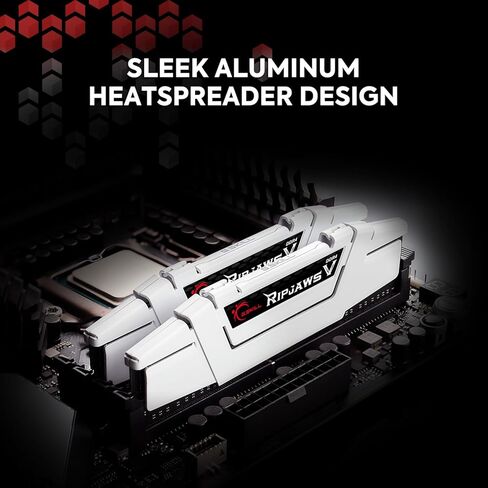 G.SKILL Ripjaws V Series DDR4 RAM 32GB (1x32GB) 2666MT/s CL18-18-18-43 1.20V Desktop Computer Memory UDIMM - Black (F4-2666C18S-32GVK) in Saudi Arabia