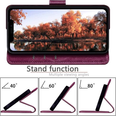 for iPhone 14 6.1" Phone case,[3 Credit Card Slot][RFID Blocking Leather] Flip Folio Book Shockproof Protector,Holder Stand cases,Women Men for Apple 14 Wallet Cover,Blue Green in Saudi Arabia