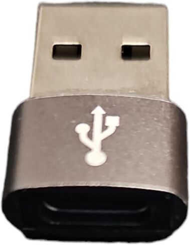 (4 -Pack Type 2 Female to USB 2.0 Male Convertor Connector Fast Charging Type C Adapter (Black) in Saudi Arabia