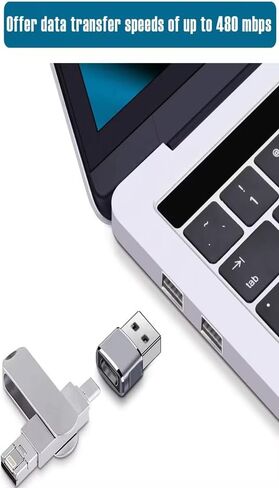 (4 -Pack Type 2 Female to USB 2.0 Male Convertor Connector Fast Charging Type C Adapter (Black) in Saudi Arabia