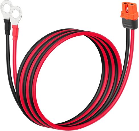 GINTOOYUN XT60I-F to O-Terminal Power Cable 12AWG with Signal Pin XT60I-F Female Plug to O-Terminal Power Cable for Balance Chargers,Drones,Lithium Batteries etc(2FT) in Saudi Arabia