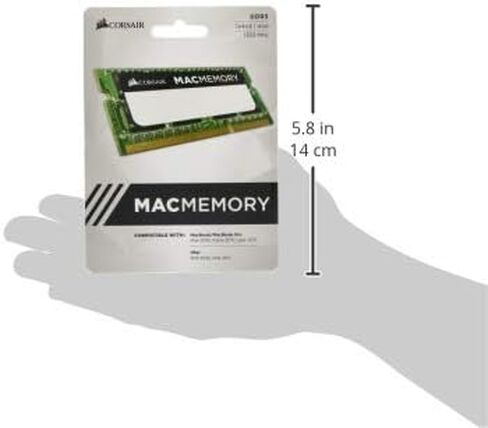 ذاكرة الكمبيوتر المحمول Corsair Apple المعتمدة 16 جيجابايت (2 × 8 جيجابايت) DDR3 1333 ميجاهرتز (PC3 10666) 1.5 فولت in Saudi Arabia