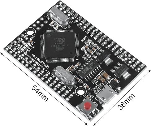 2pcs MEGA 2560 PRO Embed CH340G/ATMEGA2560-16AU Chip with Male Pinheader Compatible with MEGA2560 in Saudi Arabia