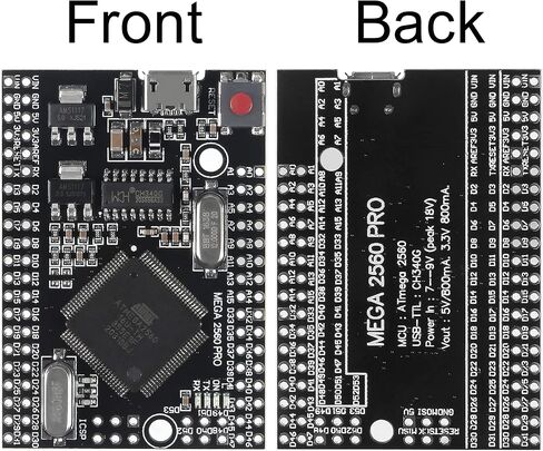 2pcs MEGA 2560 PRO Embed CH340G/ATMEGA2560-16AU Chip with Male Pinheader Compatible with MEGA2560 in Saudi Arabia