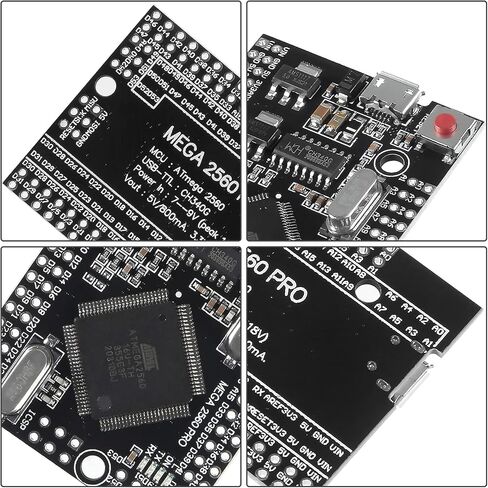 2pcs MEGA 2560 PRO Embed CH340G/ATMEGA2560-16AU Chip with Male Pinheader Compatible with MEGA2560 in Saudi Arabia