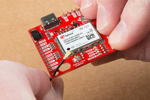 SparkFun GPS-RTK2 Board - ZED-F9P (Qwiic) High-precision breakout No soldering required Breadboardable Contains a Rechargeable backup battery allowing a Warm-start decreasing time-to-first-fix in Saudi Arabia