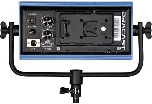 مجموعة مصابيح LED 2 من سلسلة Dracast Pro LED500 ثنائية اللون مع لوحات بطارية مثبتة على شكل حرف V وحوامل إضاءة in Kuwait