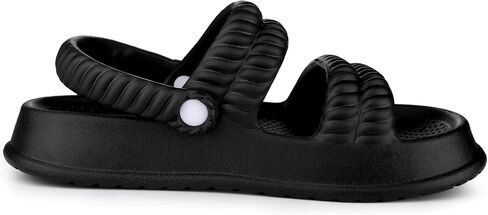 Allegra K Women's Cloud Slides Sandals Pillow Two-Way Wear Shower Slingback Flat Sandals in Saudi Arabia