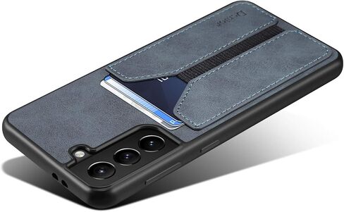 Kowauri for Galaxy S21 Case,SM-S21 PU Leather Wallet Case with Credit Card Slot Holder Ultra Slim Protector Case for Samsung Galaxy S21 5G 6.2 inch (Blue) in Saudi Arabia