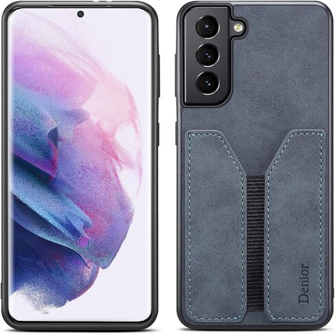 Kowauri for Galaxy S21 Case,SM-S21 PU Leather Wallet Case with Credit Card Slot Holder Ultra Slim Protector Case for Samsung Galaxy S21 5G 6.2 inch (Blue) in Saudi Arabia