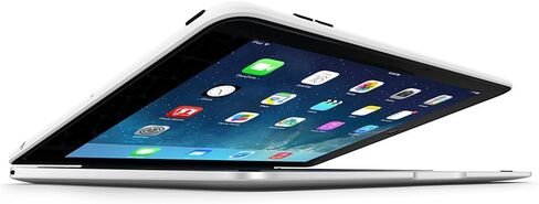 Incipio Clamcase Pro - حافظة لوحة مفاتيح الكل في واحد لجهاز iPad mini 4 - أبيض/فضي in Kuwait