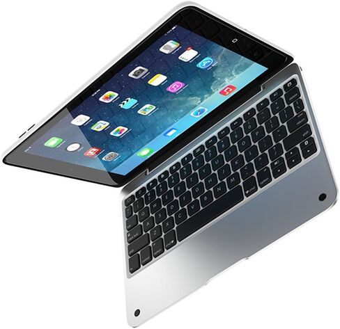 Incipio Clamcase Pro - حافظة لوحة مفاتيح الكل في واحد لجهاز iPad mini 4 - أبيض/فضي in Kuwait