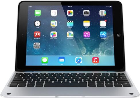 Incipio Clamcase Pro - حافظة لوحة مفاتيح الكل في واحد لجهاز iPad mini 4 - أبيض/فضي in Kuwait
