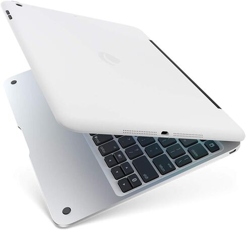 Incipio Clamcase Pro - حافظة لوحة مفاتيح الكل في واحد لجهاز iPad mini 4 - أبيض/فضي in Kuwait