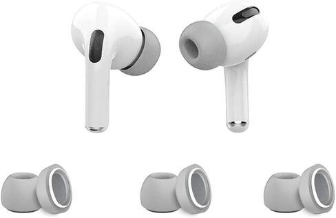 Zotech Extra Small Kids Size 3 Pairs Memory Foam Ear Tips for Apple Airpods Pro 1st & 2nd Gen (Grey) in Saudi Arabia