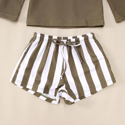 Toddler Baby Boy Girl Swimsuit Long Sleeve Rashguard Swimwear Trunks 2 Piece Bathing Suit in Saudi Arabia