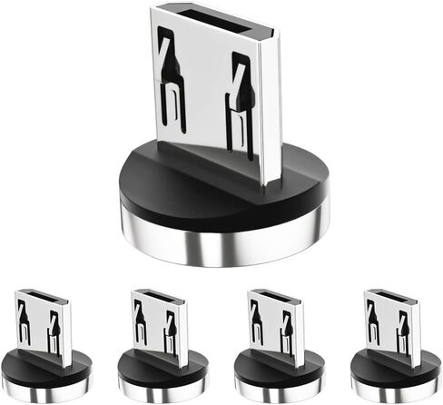 𝐄𝐒𝐒𝐀𝐆𝐄𝐑 5 Pack USB-C 1Pin Magnetic Tips Connectors Head for Type C Devices, Magnetic Phone Cable Tips for Samsung Galaxy S8 S8 Plus, Google Pixel/Pixel XL, Nexus 6P/5X, OnePlus in Saudi Arabia