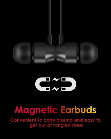 Wired Earbuds Corded in-Ear Earphones Magnetic Headphones MFi Certified with Microphone Controller Compatible with iPhone 14/13/12/11/Pro Max/Xr/Xs Max/X in Saudi Arabia