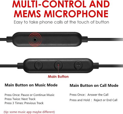Wired Earbuds Corded in-Ear Earphones Magnetic Headphones MFi Certified with Microphone Controller Compatible with iPhone 14/13/12/11/Pro Max/Xr/Xs Max/X in Saudi Arabia
