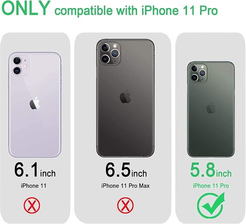 JJGoo Compatible with iPhone 11 Pro Case Clear, Transparent Soft Shockproof Protective Slim Thin Bumper Cover Phone Case- 5.8inch in Saudi Arabia