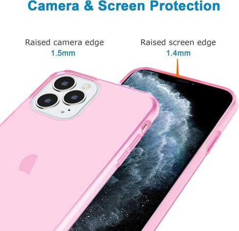 JJGoo Compatible with iPhone 11 Pro Case Clear, Transparent Soft Shockproof Protective Slim Thin Bumper Cover Phone Case- 5.8inch in Saudi Arabia
