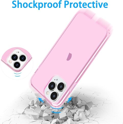 JJGoo Compatible with iPhone 11 Pro Case Clear, Transparent Soft Shockproof Protective Slim Thin Bumper Cover Phone Case- 5.8inch in Saudi Arabia