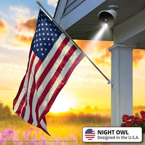 Night Owl 8 قنوات سلكية 4K UHD Bluetooth Home Security DVR مع قرص صلب 1 تيرابايت (إضافة ما يصل إلى 8 كاميرات) in Kuwait