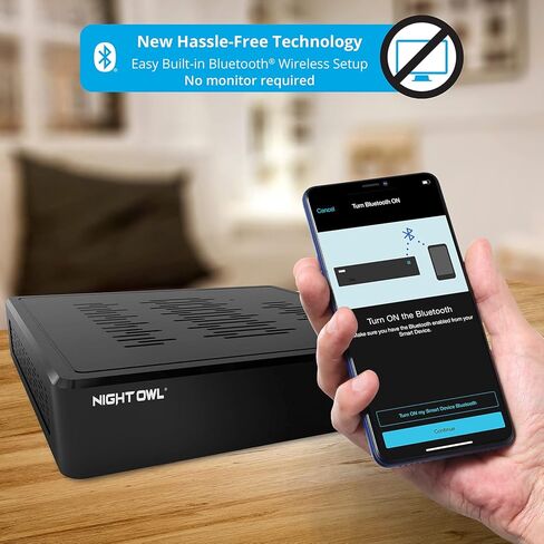 Night Owl 8 قنوات سلكية 4K UHD Bluetooth Home Security DVR مع قرص صلب 1 تيرابايت (إضافة ما يصل إلى 8 كاميرات) in Kuwait