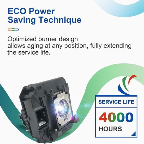 ELPLP60 ELPLP61 PowerLite for Epson 420 425W 905 92 93 95 96W 1835 430 435W 915W D6150 Projector Replacement Lamp Bulb with Housing in Kuwait