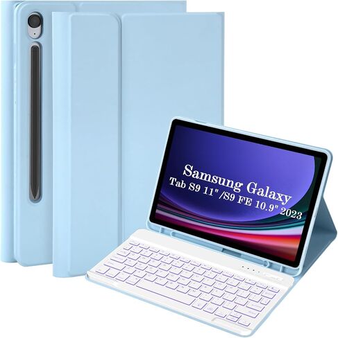 Keyboard Case for Samsung Galaxy Tab S9 11 inch 2023 - Black in Saudi Arabia