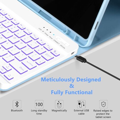 Keyboard Case for Samsung Galaxy Tab S9 11 inch 2023 - Black in Saudi Arabia