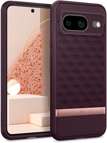 Caseology Parallax for Google Pixel 8a Case 5G [3D Ergonomic Design](2024) - Matte Black in Saudi Arabia