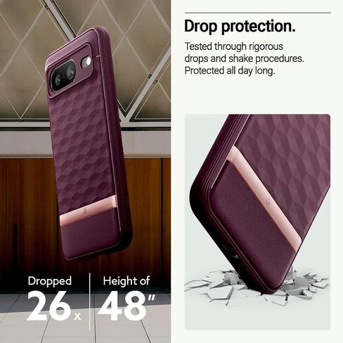 Caseology Parallax for Google Pixel 8a Case 5G [3D Ergonomic Design](2024) - Matte Black in Saudi Arabia