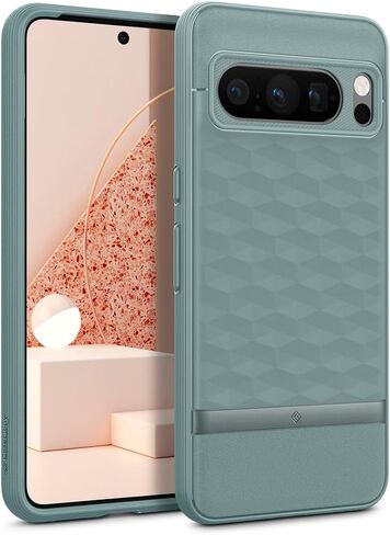 Caseology Parallax for Google Pixel 8a Case 5G [3D Ergonomic Design](2024) - Matte Black in Saudi Arabia