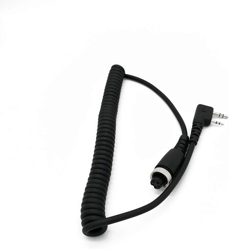 Fumei العسكرية الحلق هيئة التصنيع العسكري السرية الصوتية أنبوب سماعة الرأس التكتيكية مكتب التحقيقات الفدرالي نمط سماعة مع الإصبع PTT متوافق مع Baofeng كينوود TYT HYT 2 دبوس K جاك اتجاهين الراديو in Kuwait